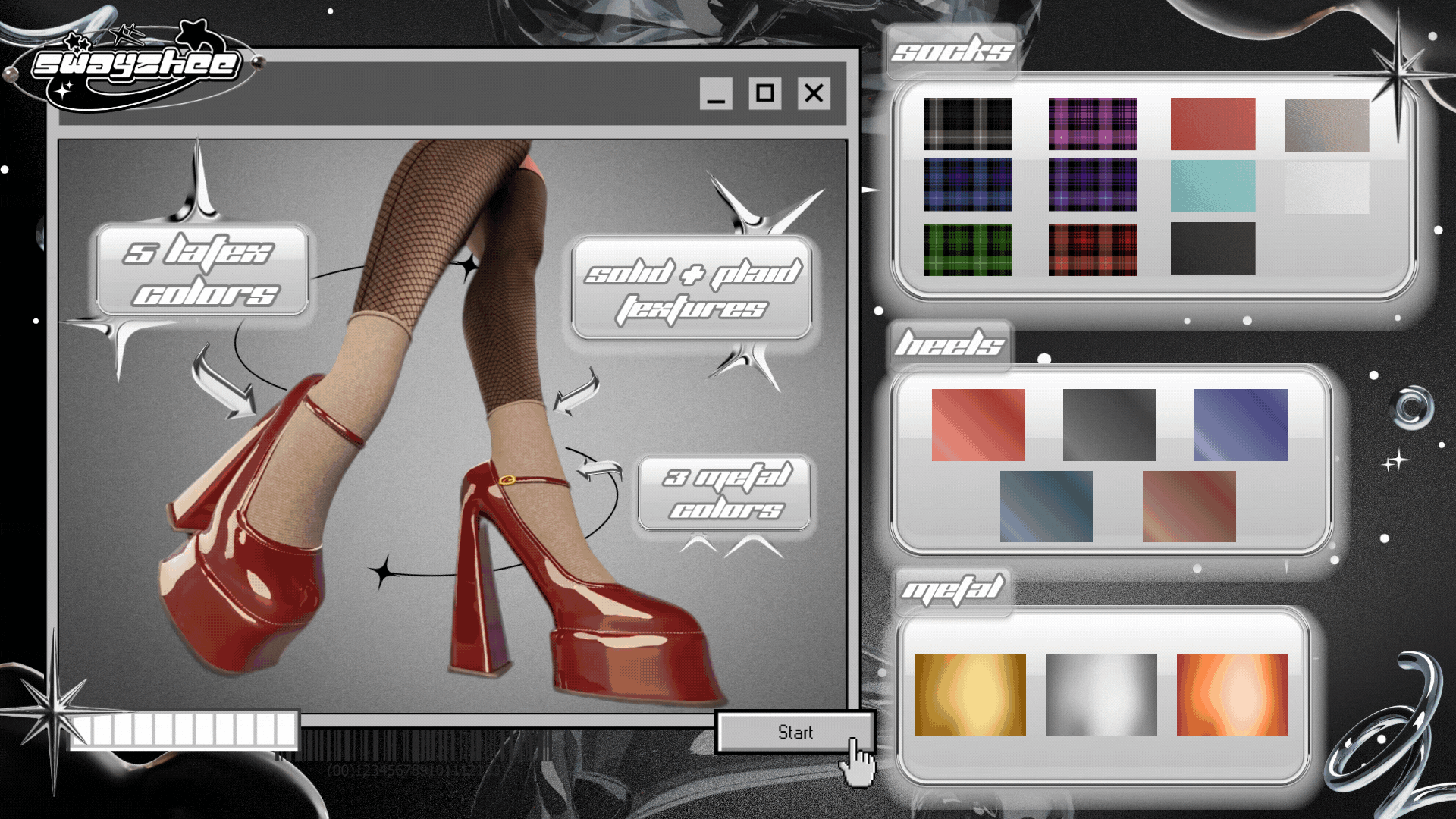 Heels w/ Socks for VRChat [E Girl Base]