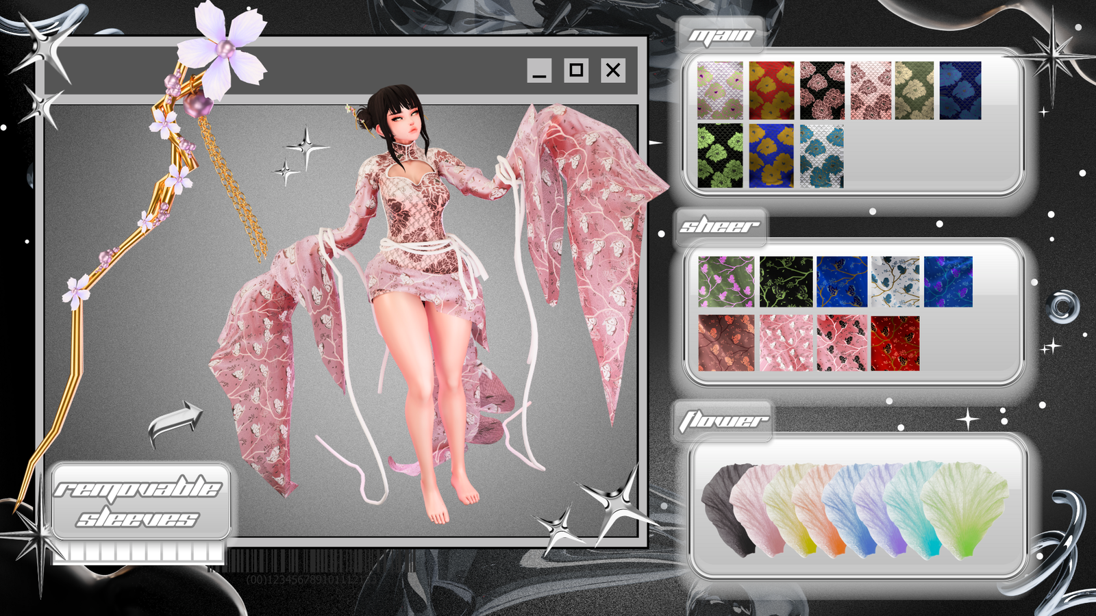 Hanfu w/ Zan Pin [ Rigged to E Girl Base ]