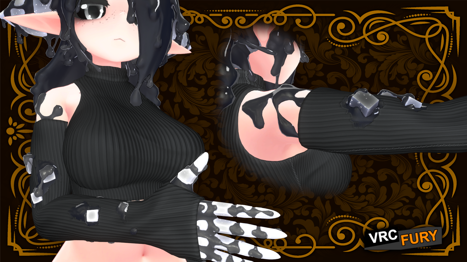 Crop top and Warmers Shoggoth ADDON(oneclick)