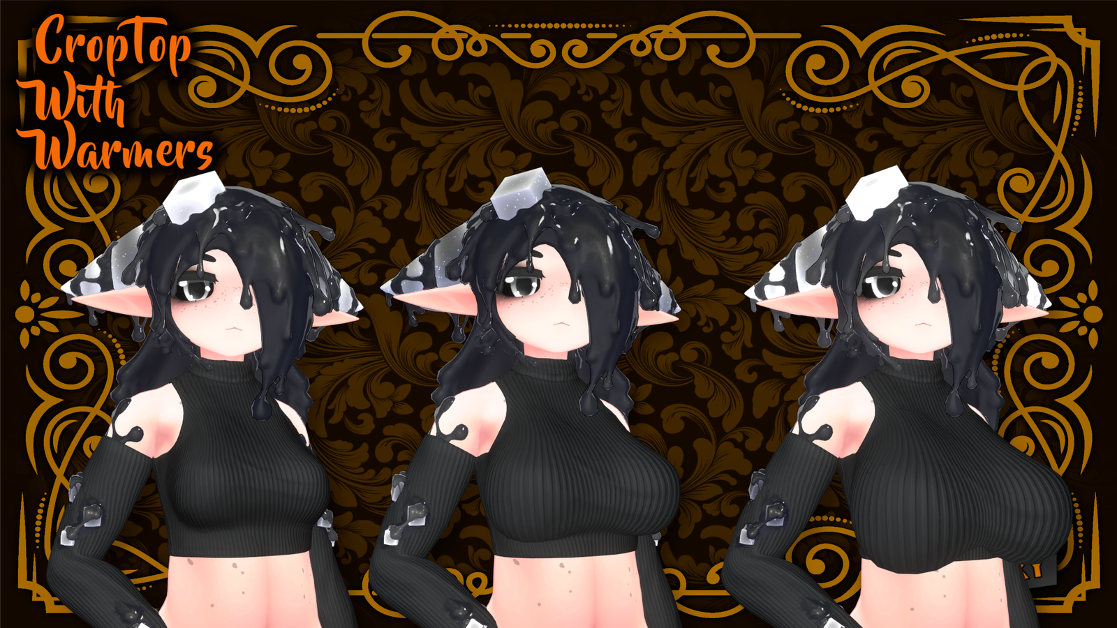 Crop top and Warmers Shoggoth ADDON(oneclick)