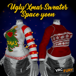 Ugly Xmas Sweater Space Yeen(oneclick)