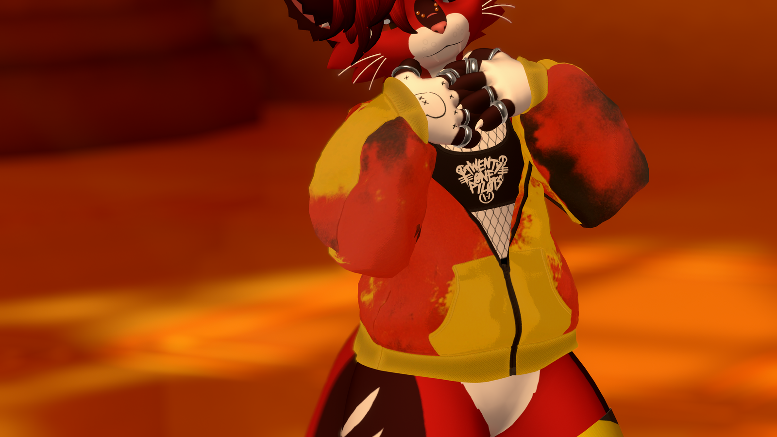 Twenty One Pilots Off Shoulder Jacket Texture