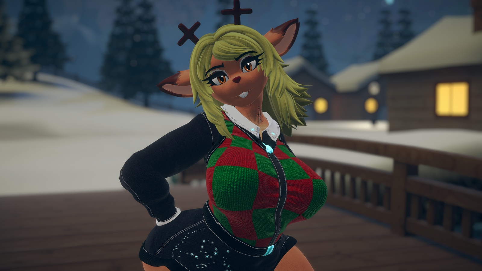 Christmas Doe [VRC + Blender Rig]