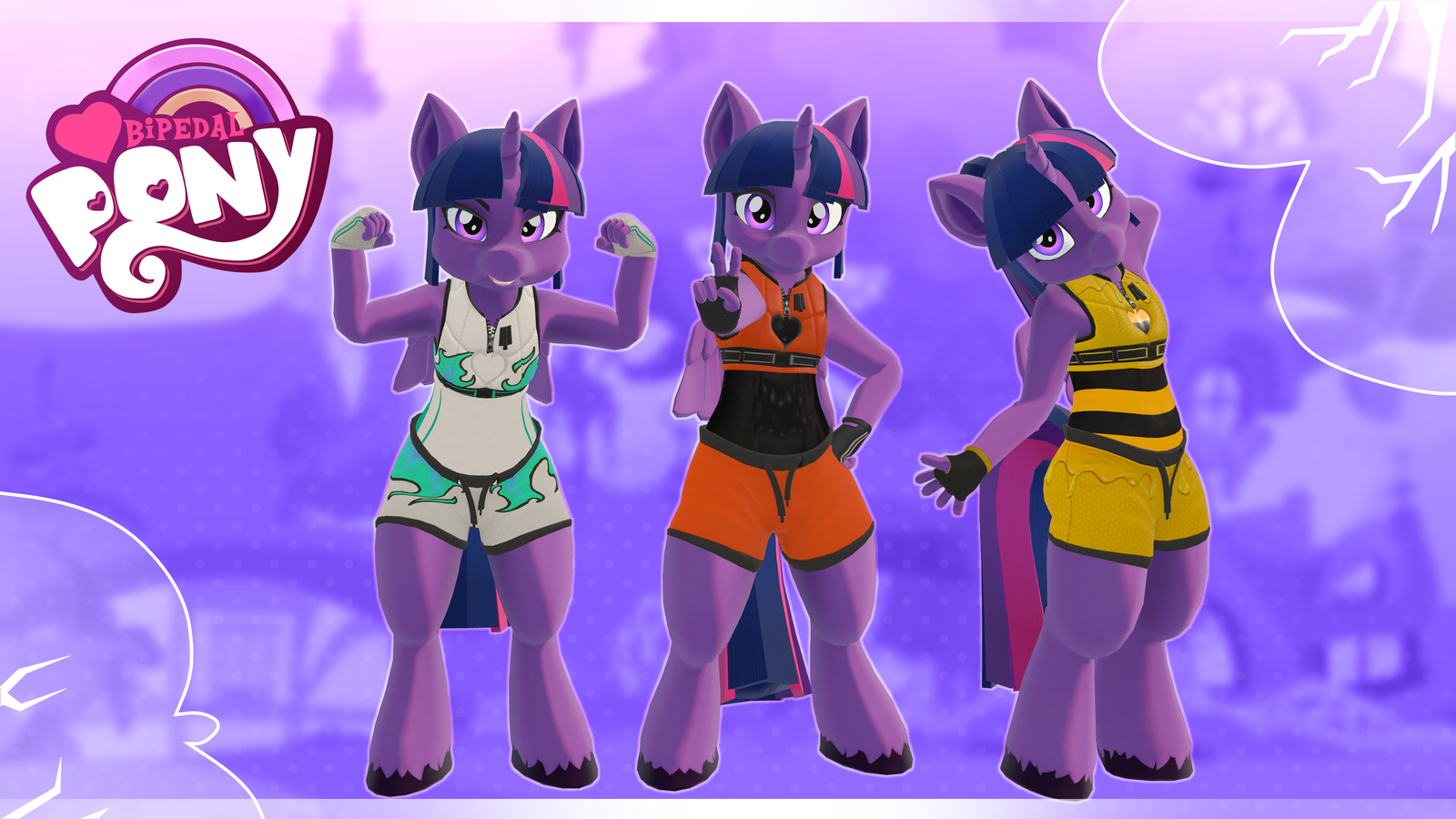 Bipedal Pony - Outfit Pack 1