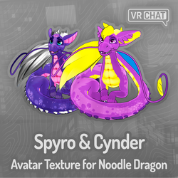 Spyro & Cynder Texture for Noodle Dragon