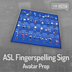 ASL Fingerspelling Sign Avatar Prop
