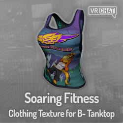 Soaring Fitness Texture for B- Tanktop