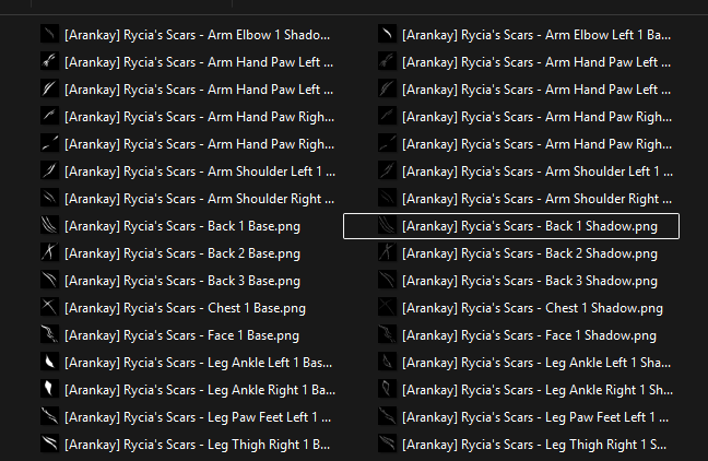 Rycia's Scars Substance Painter Alpha Pack