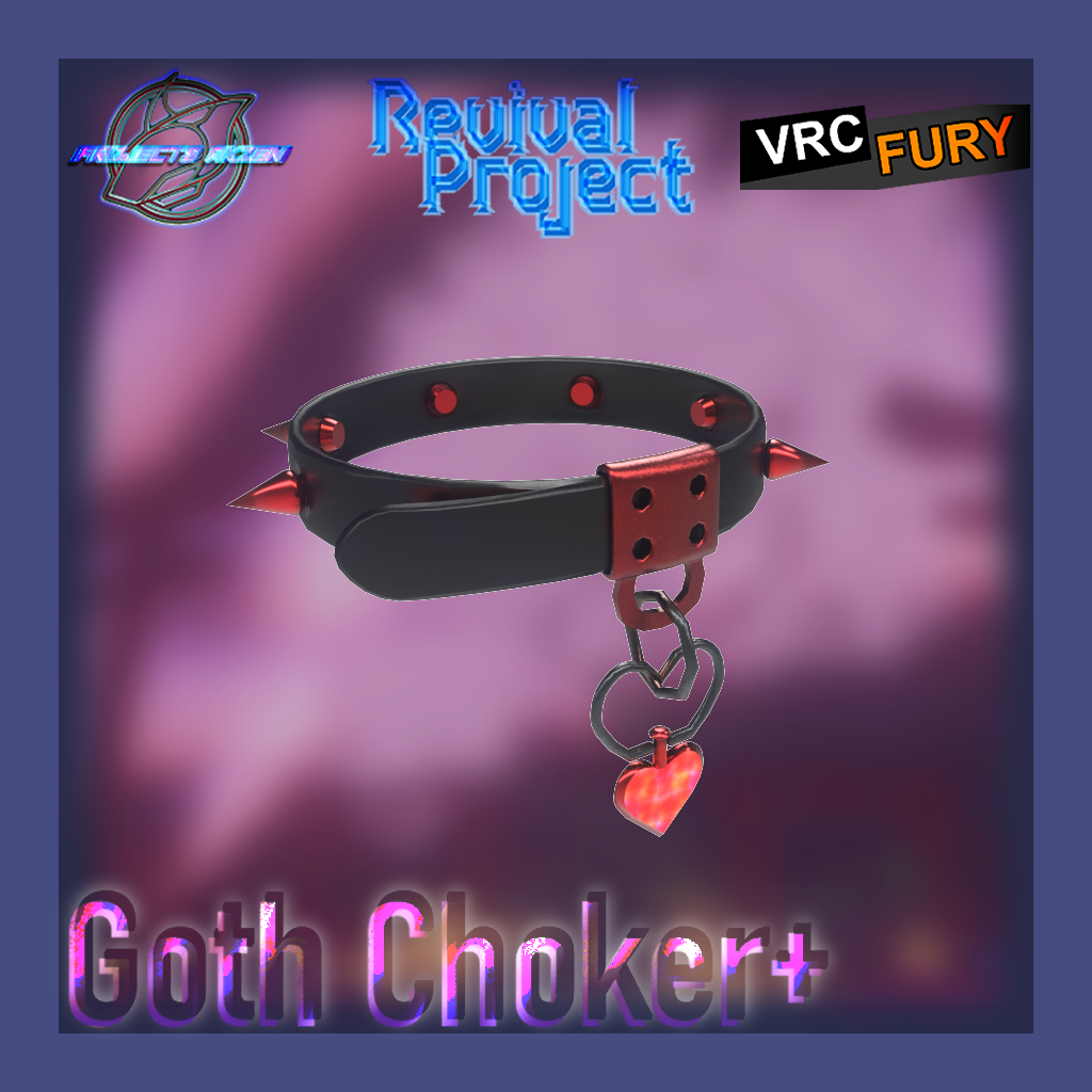 VRChat | GC+ - Goth Choker+ | Avatar Attachments