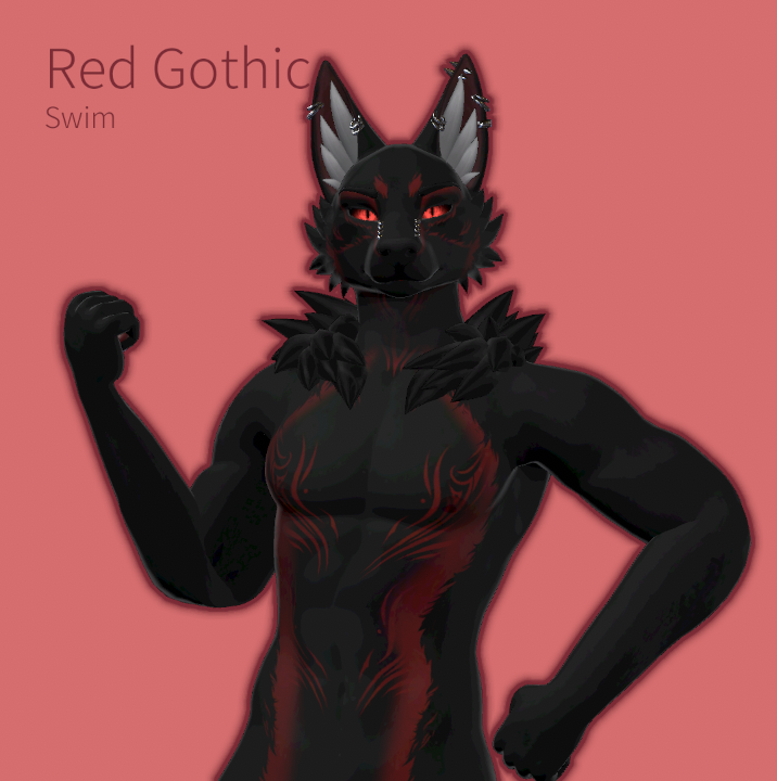 Red Gothic- Foxipaws Dante