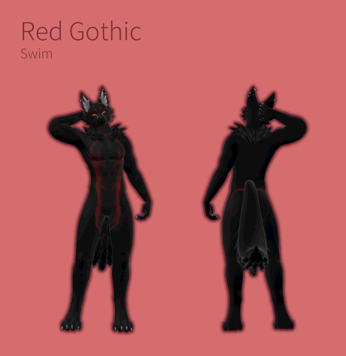 Red Gothic- Foxipaws Dante