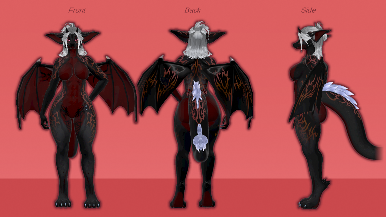 Red Gothic Foxipaws Celeste