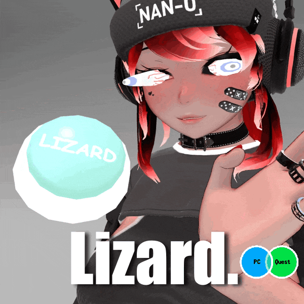 Lizard Button (VRChat Prefab + Quest)