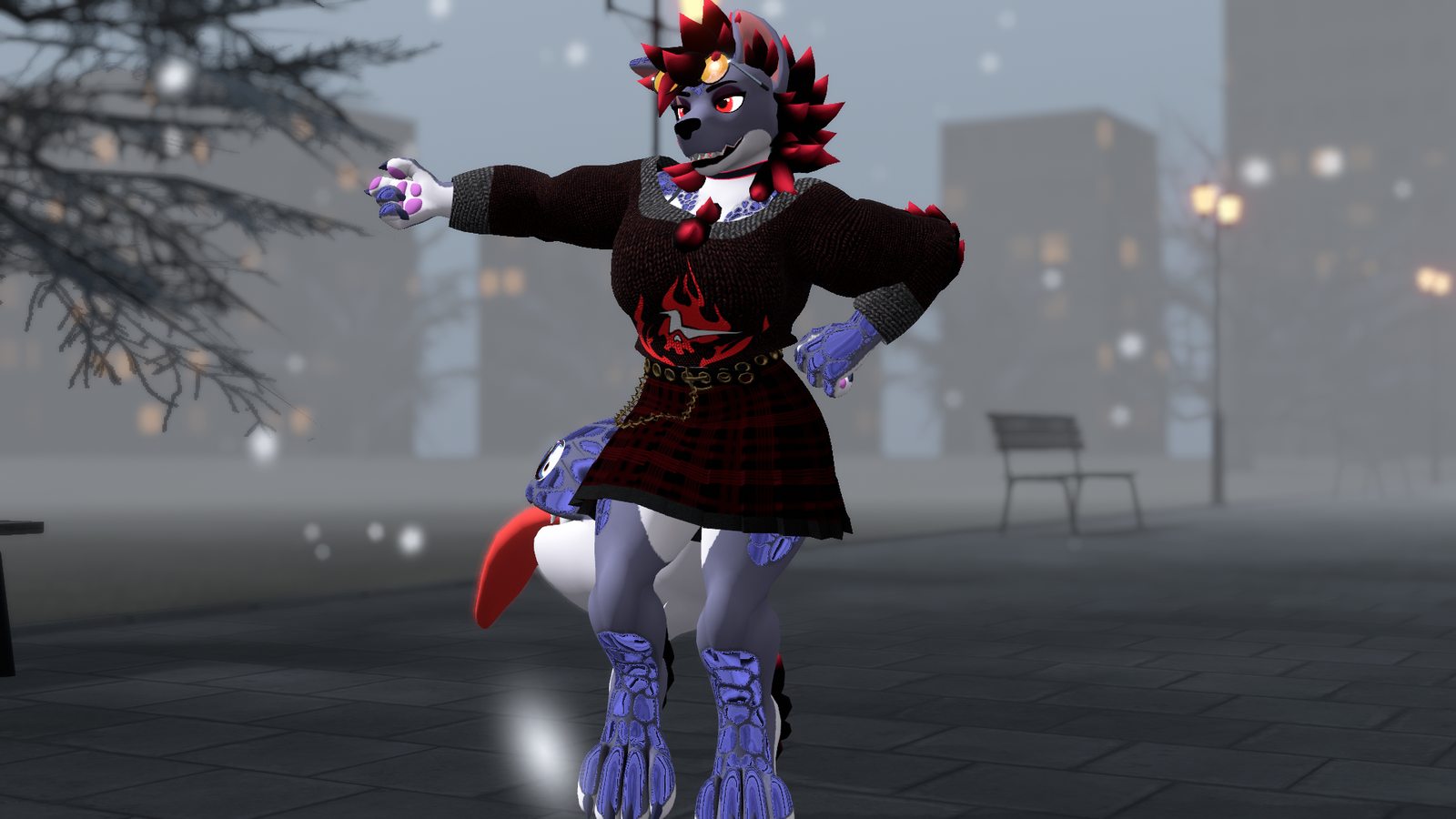 FREE! Mawlamute Plaid Skirt -TEXTURE ONLY-