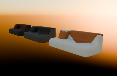 FREE [Vrchat Asset] Simple Sofa Couch