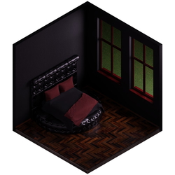 FREE [Vrchat Asset] Luxury Round Bed