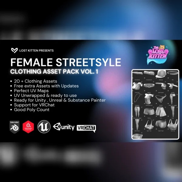 Female Streetstyle Clothing Asset Pack Vol.1