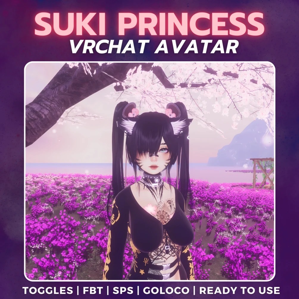 Suki Princess VRChat Avatar | SPS | Unity Ready | FBT