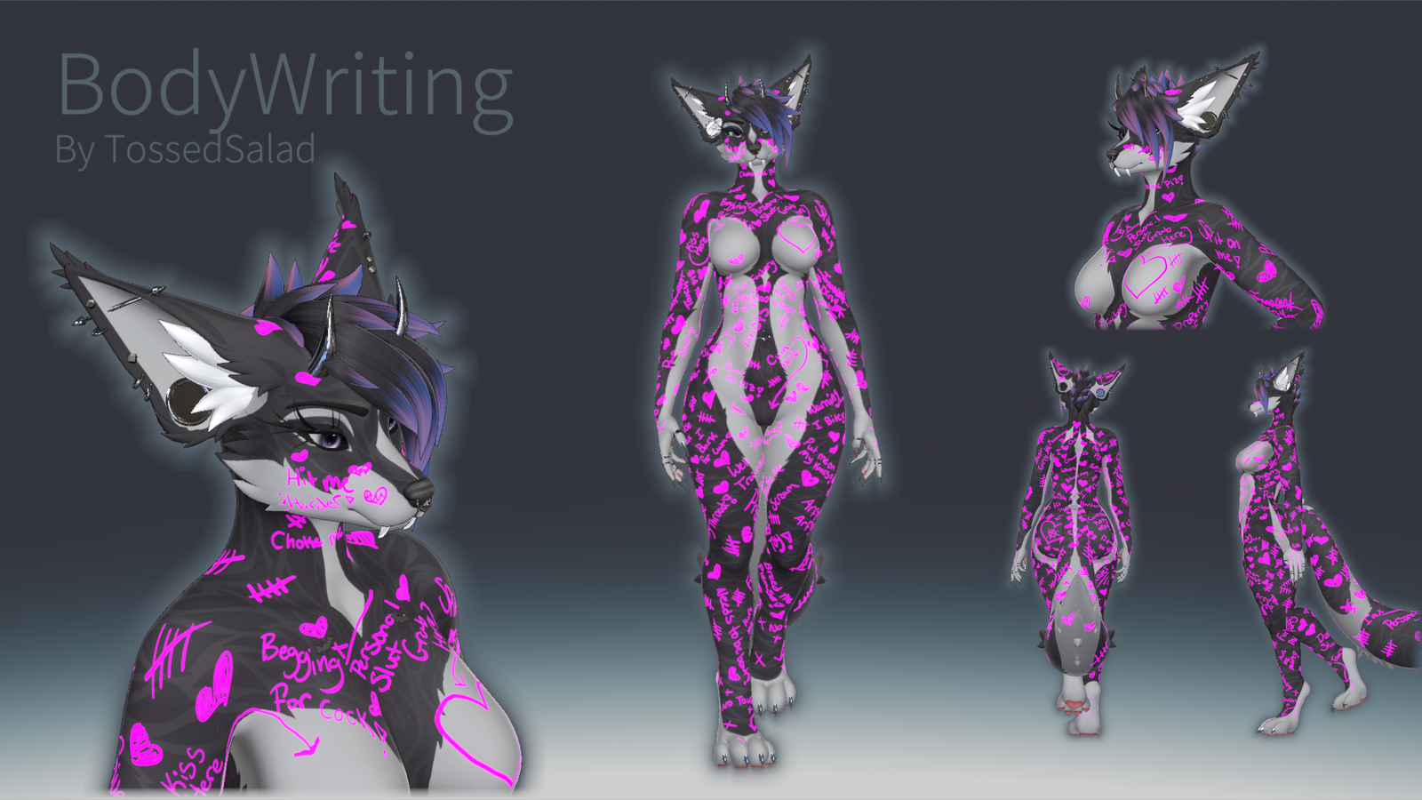 NSFW Bodywriting For FoxiPaws Nebula! (READ DESCRIPTION!!)