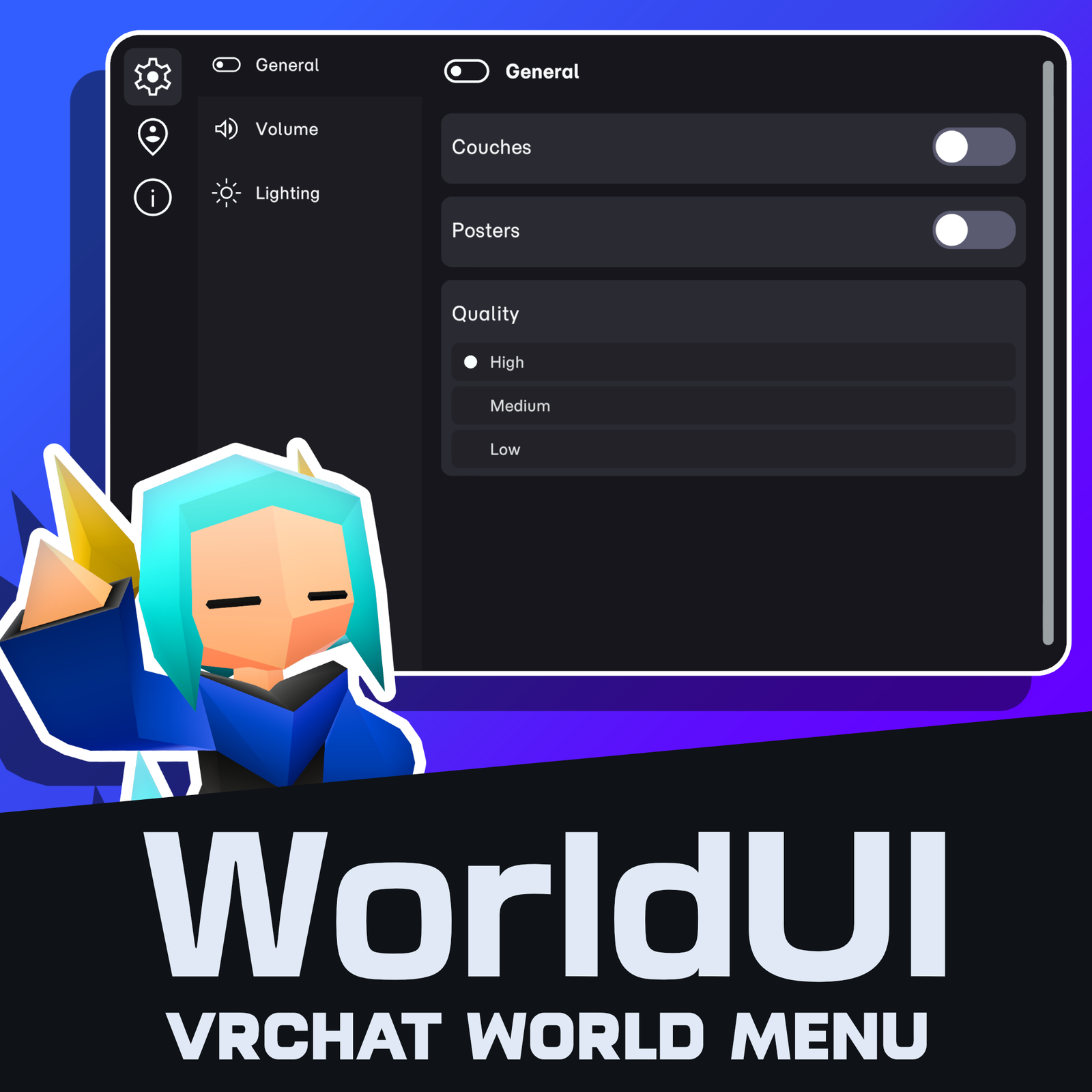 WorldUI Menu | VRChat World Prefab