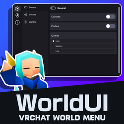 WorldUI Menu | VRChat World Prefab