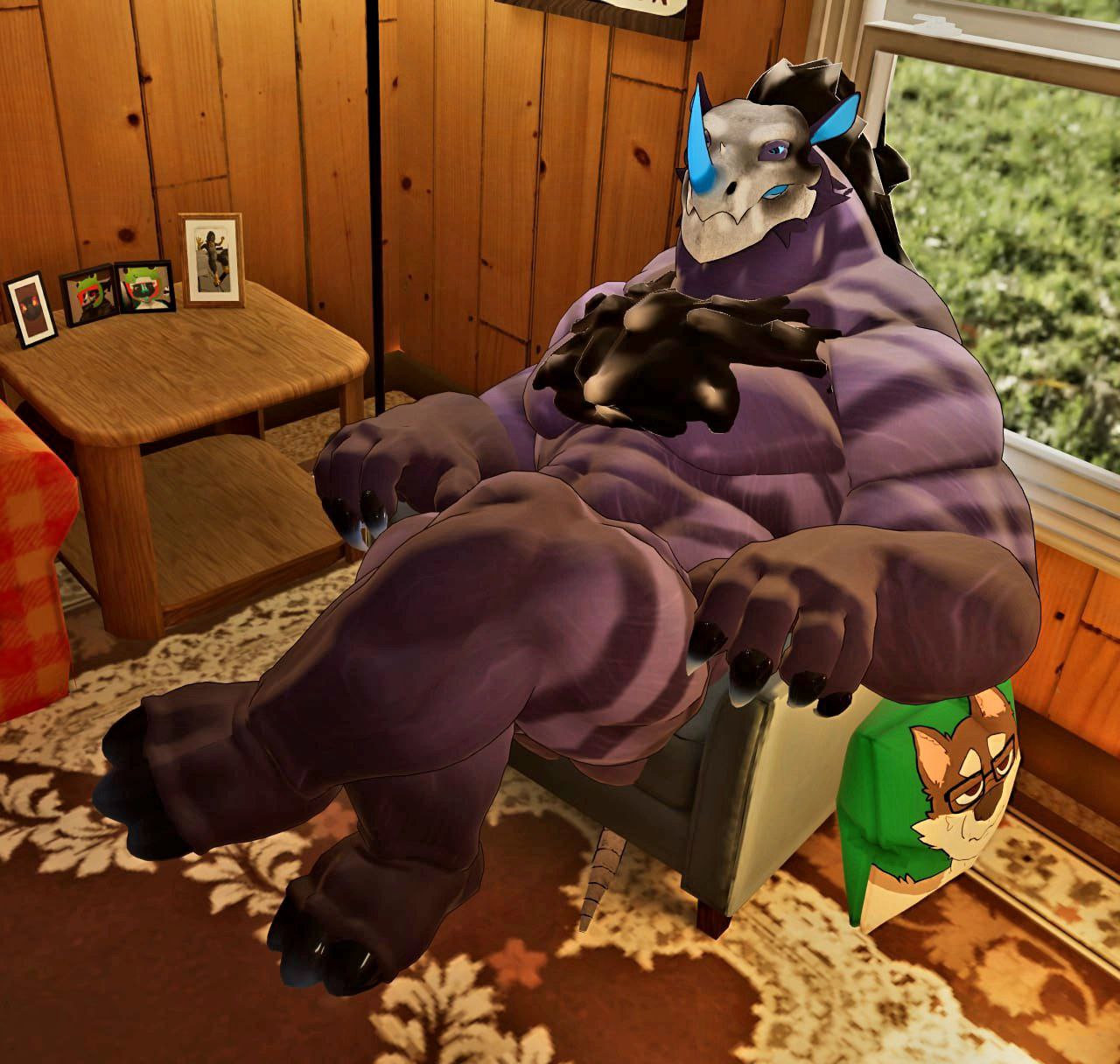 Skull Rhino VRChat Avatar