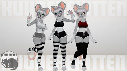 Tina, Furry Mouse Girl Avatar [+ OPTIMIZED][SFW][PC/QUEST][VRCHAT AVATAR] 
