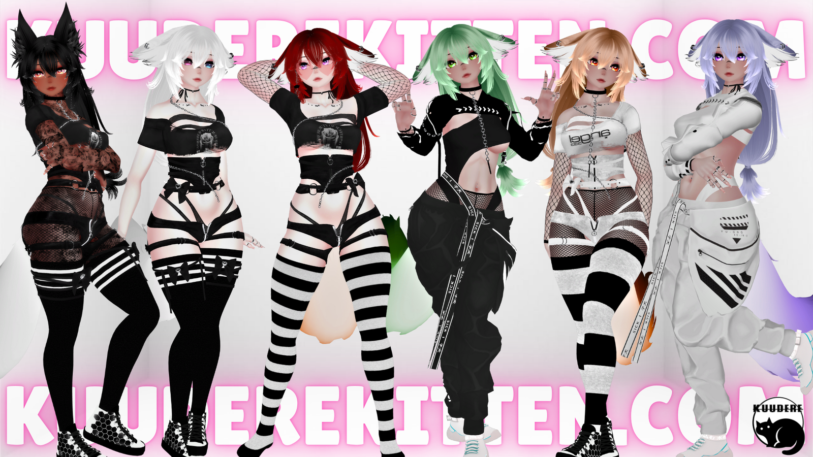 Amy, Fox E-Girl Avatar[+ OPTIMIZED][SPS][PC/QUEST][VRCHAT AVATAR]