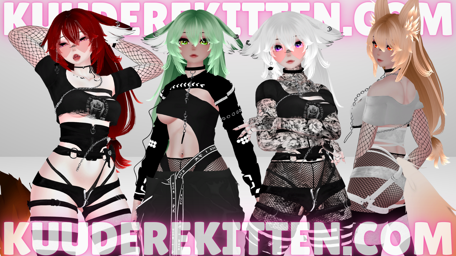 Amy, Fox E-Girl Avatar[+ OPTIMIZED][SPS][PC/QUEST][VRCHAT AVATAR]