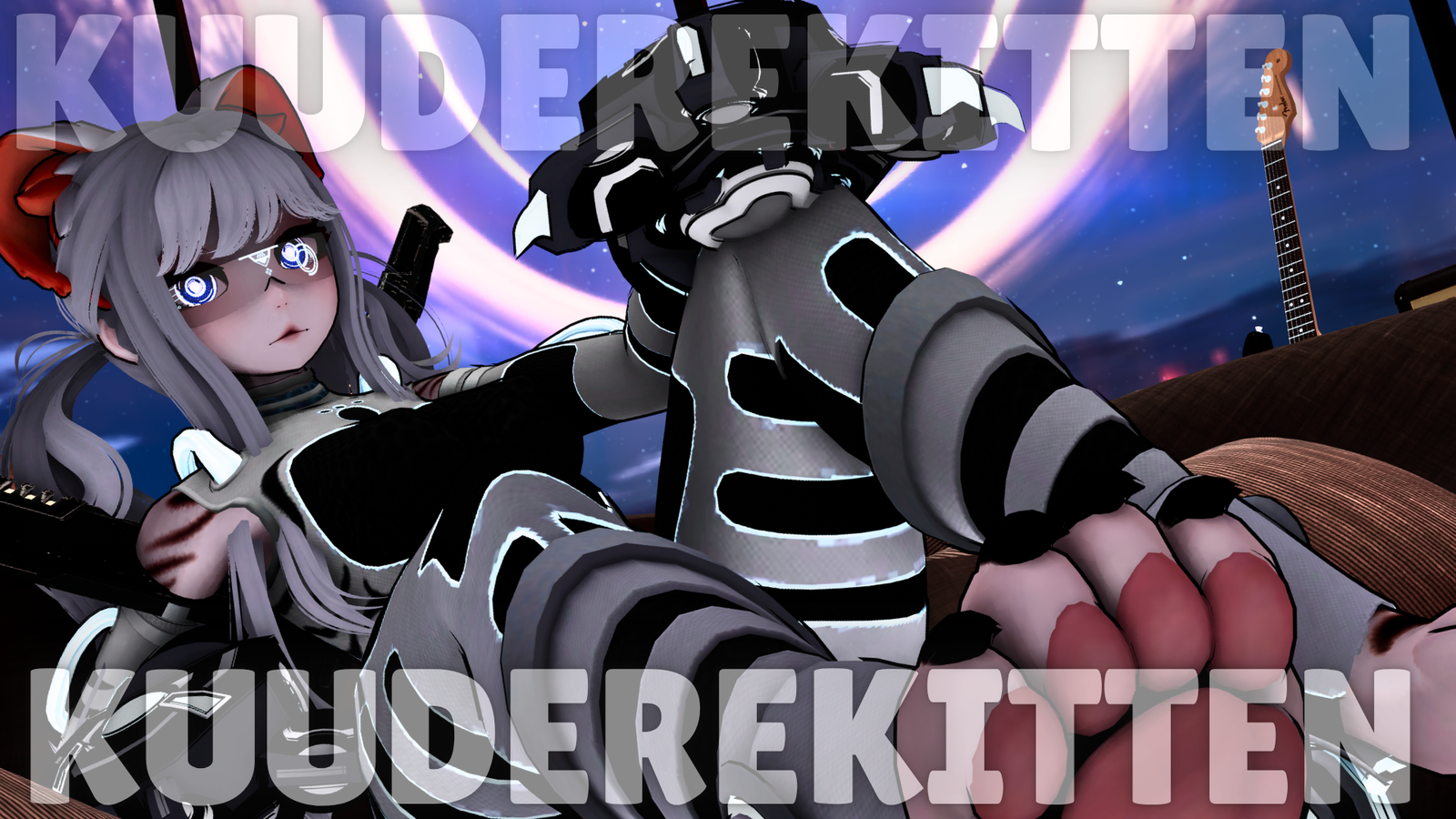 Ollie, Cyber Tiger Girl Avatar [+OPTIMIZED][SPS] [PC/QUEST][VRCHAT AVATAR]