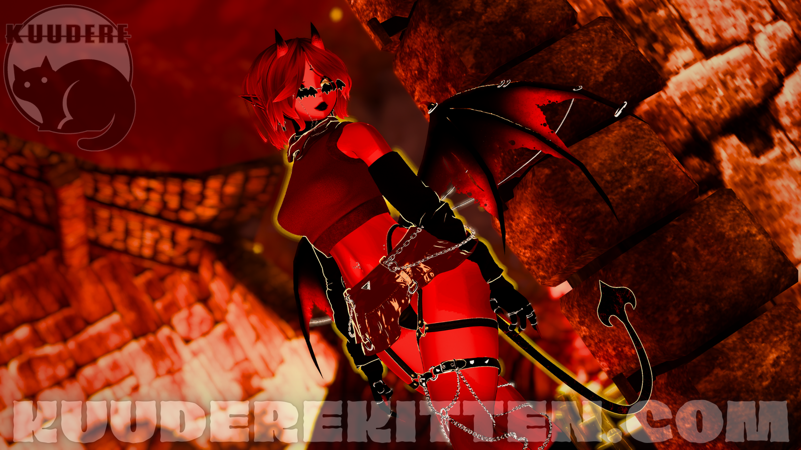 Hanah, Succubus Imp Girl Avatar [PC ONLY][+OPTIMIZED][SPS][VRCHAT AVATAR]