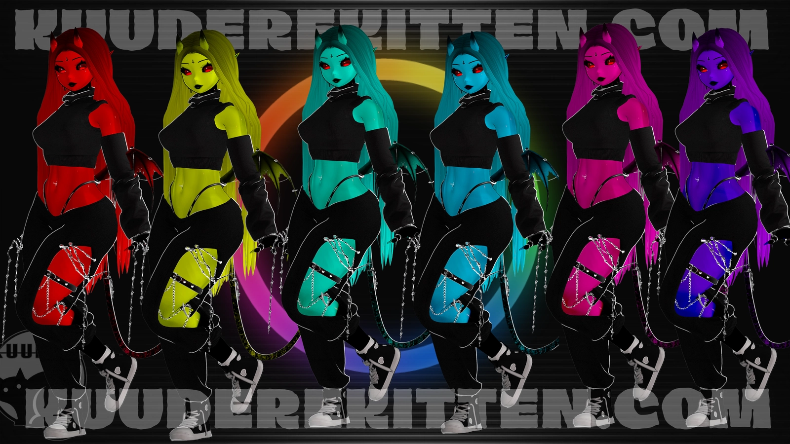 Hanah, Succubus Imp Girl Avatar [PC ONLY][+OPTIMIZED][SPS][VRCHAT AVATAR]