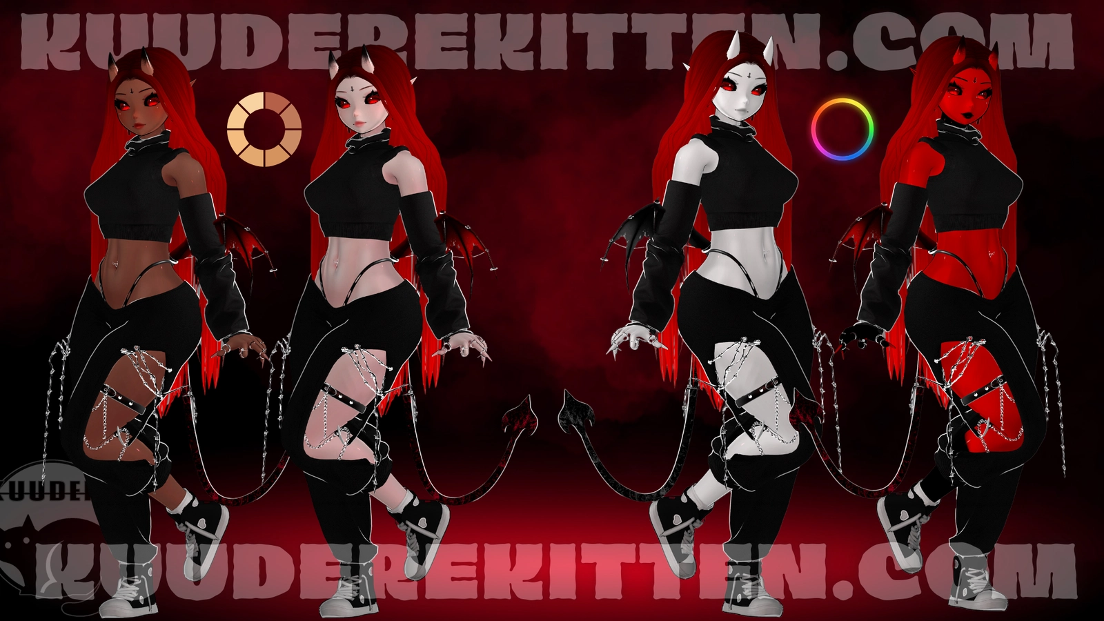 Hanah, Succubus Imp Girl Avatar [PC ONLY][+OPTIMIZED][SPS][VRCHAT AVATAR]