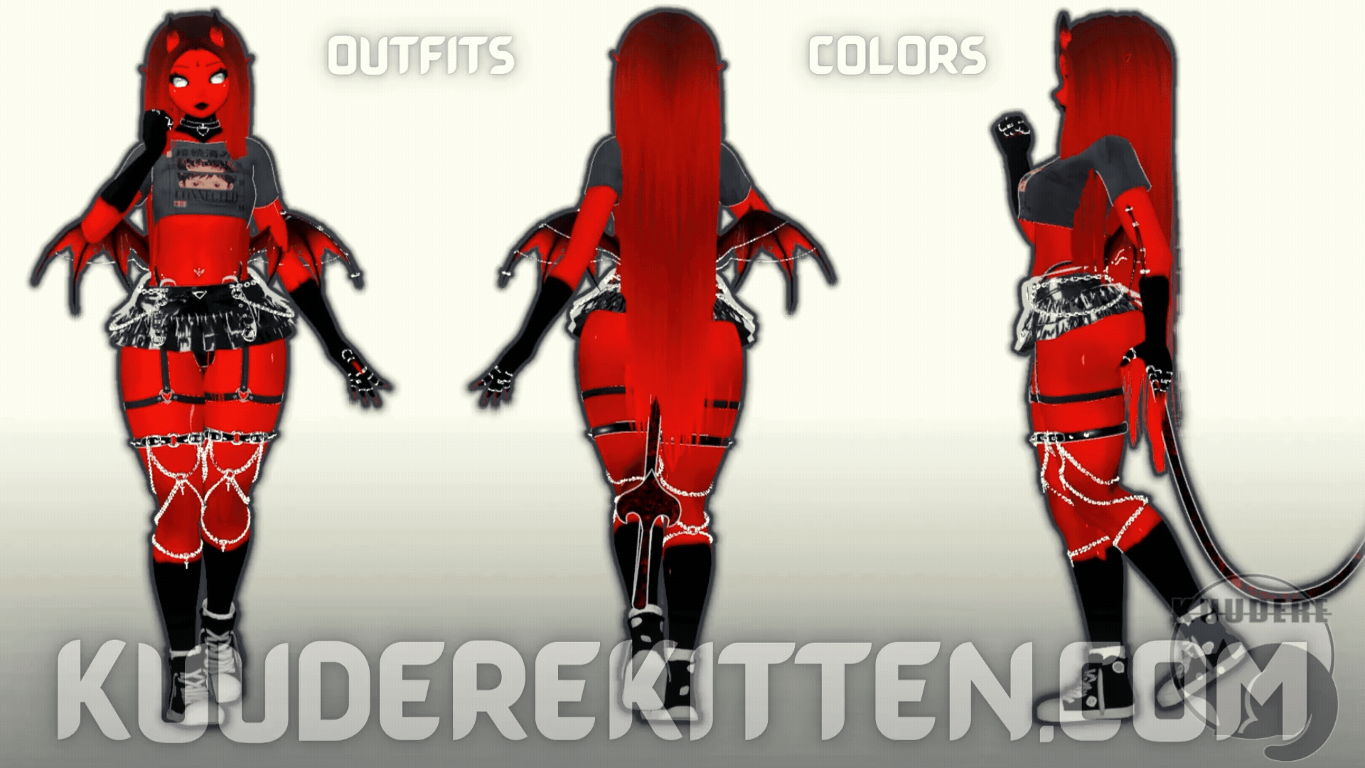 Hanah, Succubus Imp Girl Avatar [PC ONLY][+OPTIMIZED][SPS][VRCHAT AVATAR]