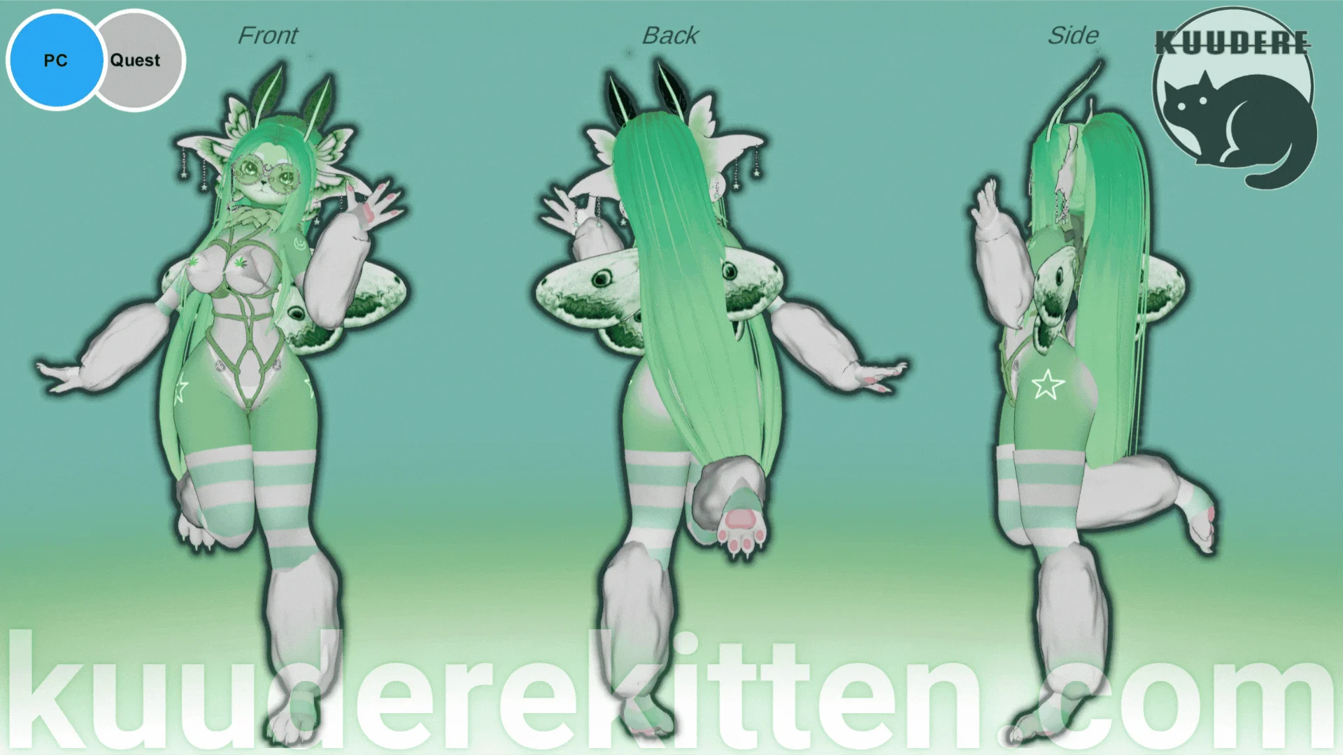 The Dreamweaver, Furry 420 Moth Fairy Avatar [SPS][PC/QUEST][VRCHAT AVATAR]