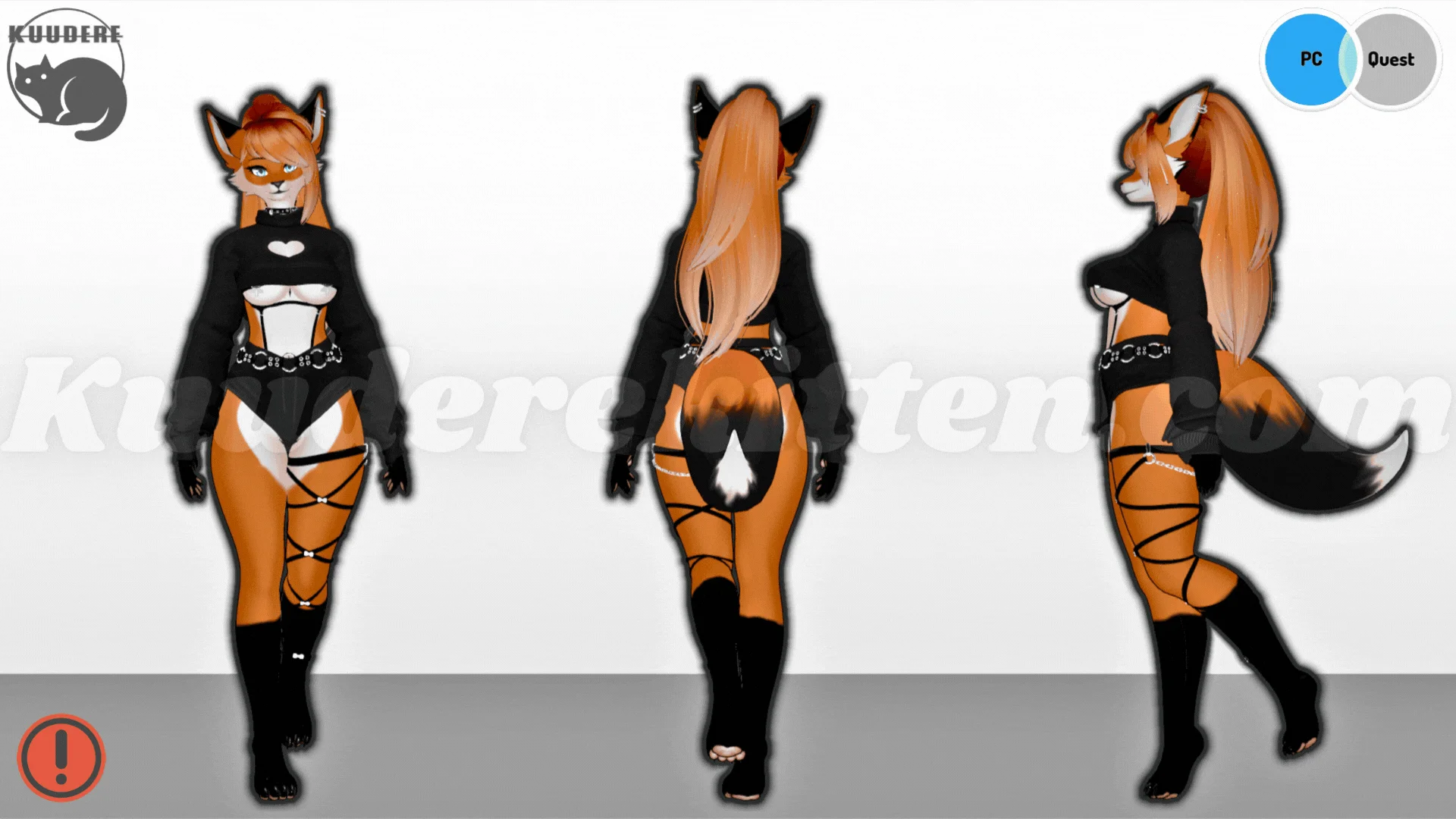 Maple. Furry Fox Girl Avatar [PC+QUEST][SPS][VRCHAT AVATAR]