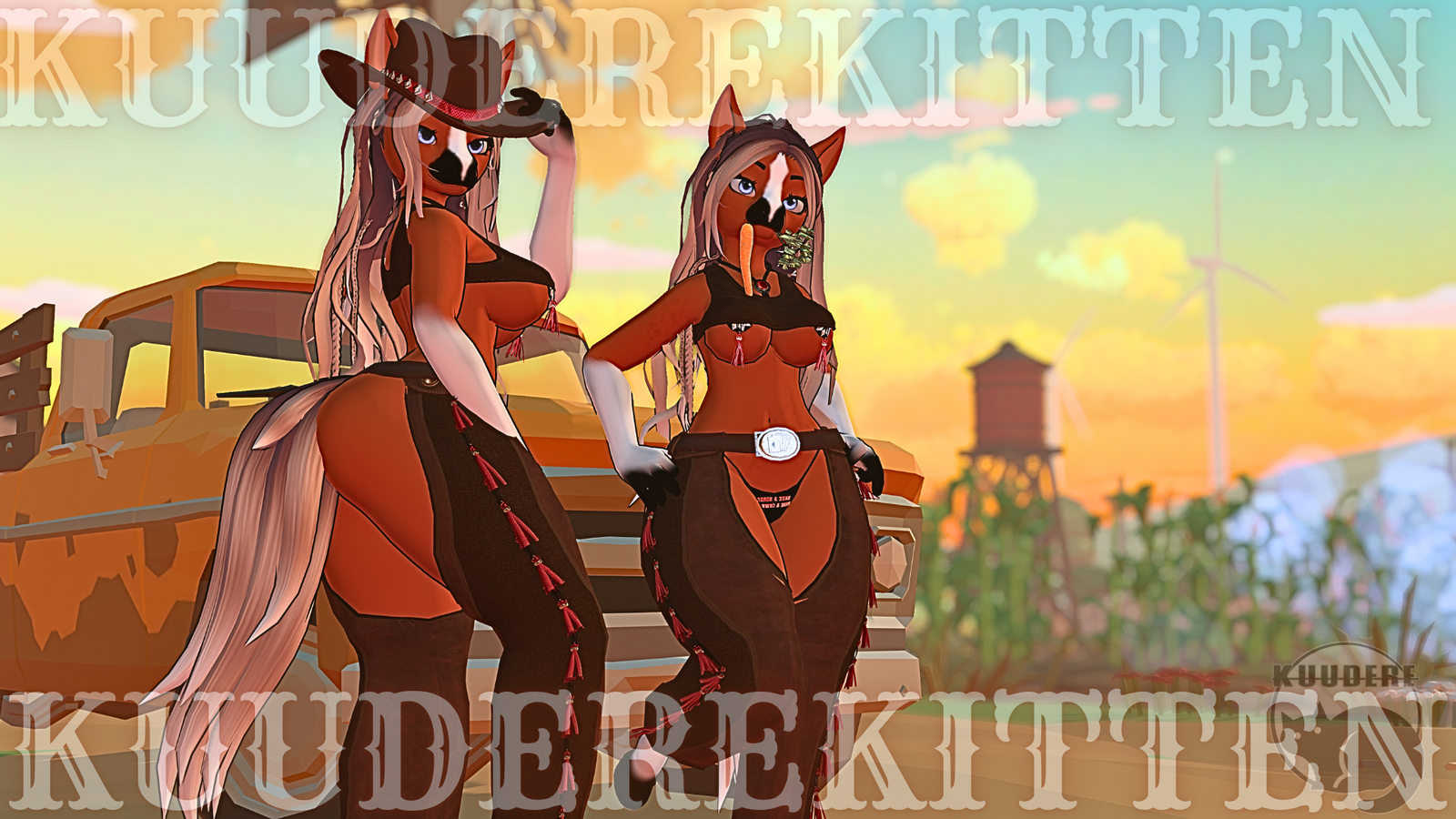 Becky, Western Furry Horse Girl  [PC/QUEST][VRCHAT AVATAR]