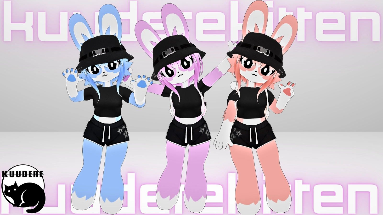 [OPTIMIZED] ChiBunny, RGB Chibi Bunny Avatar [SFW][PC/QUEST][VRCHAT AVATAR]