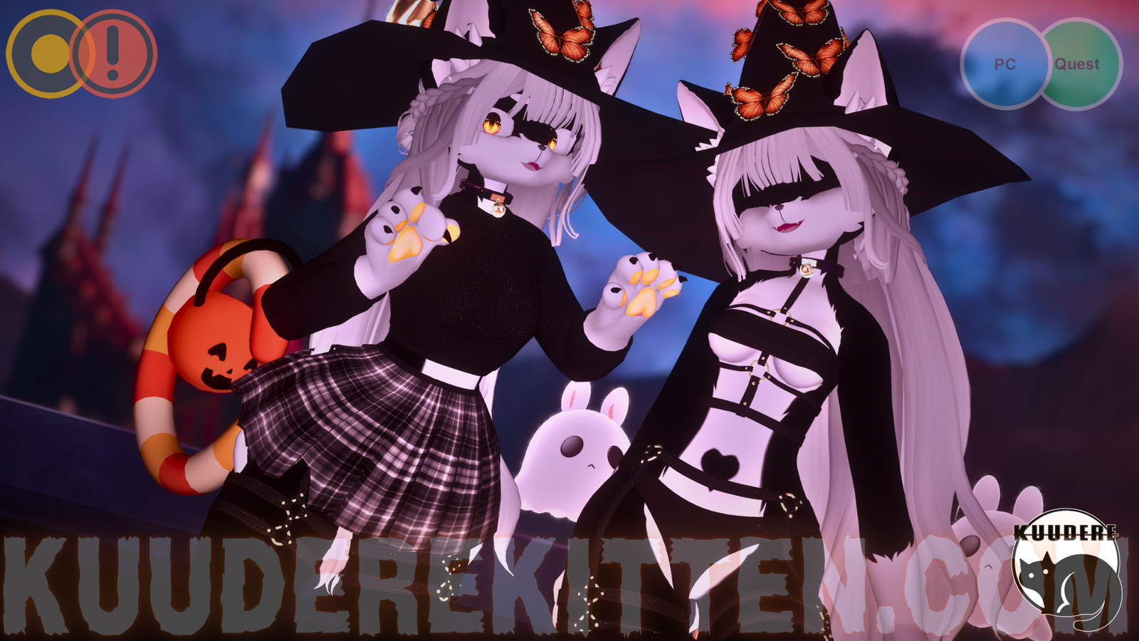 Lucky Halloween Cat Avatar [SPS][+OPTIMIZED][PC/QUEST][VRCHAT AVATAR]