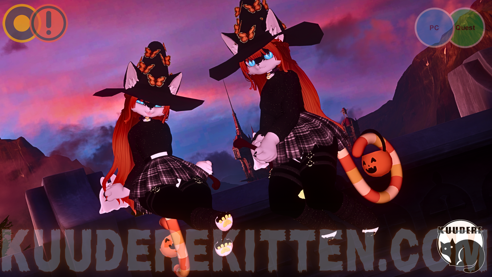 Lucky Halloween Cat Avatar [SPS][+OPTIMIZED][PC/QUEST][VRCHAT AVATAR]