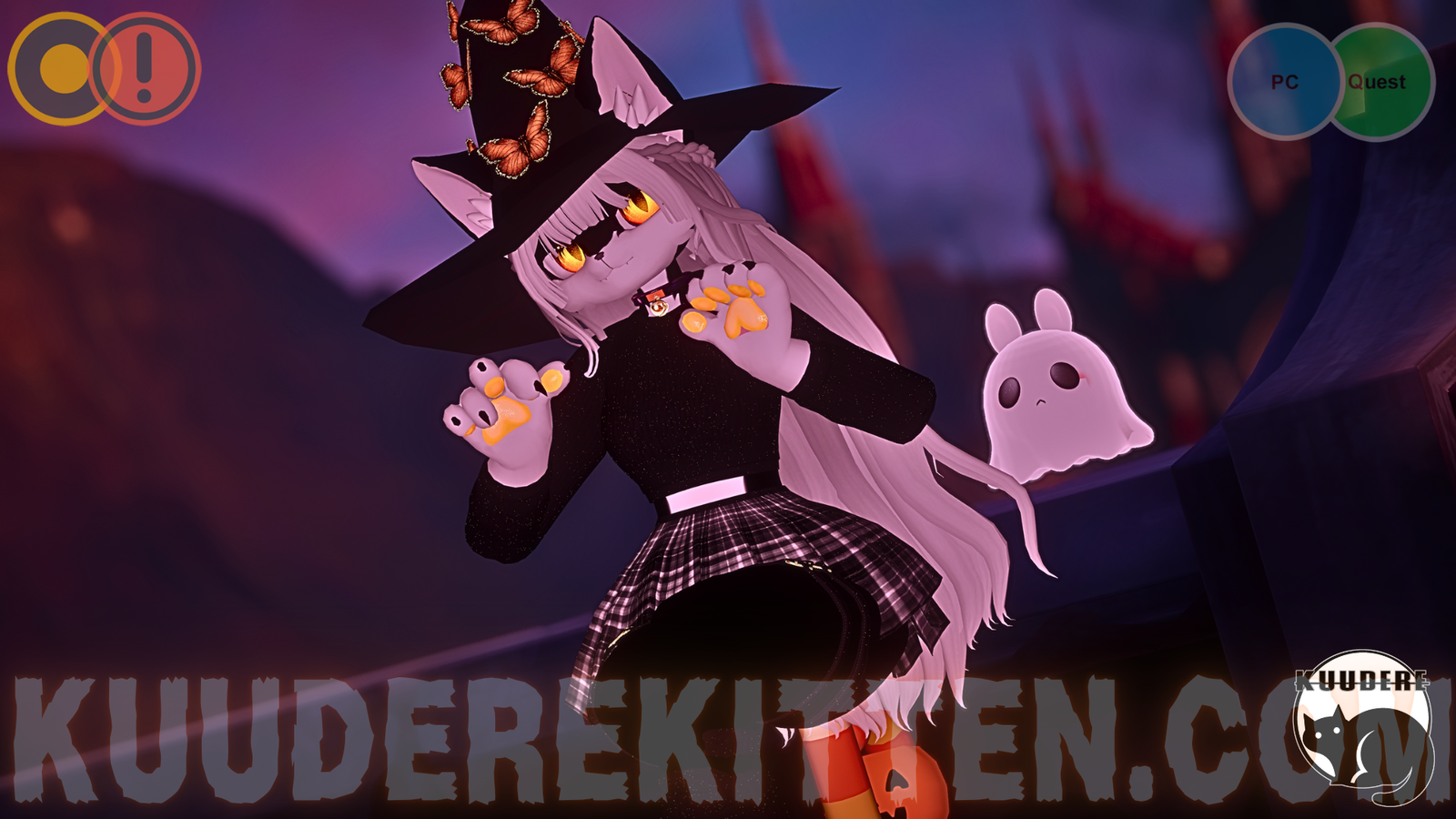 Lucky Halloween Cat Avatar [SPS][+OPTIMIZED][PC/QUEST][VRCHAT AVATAR]