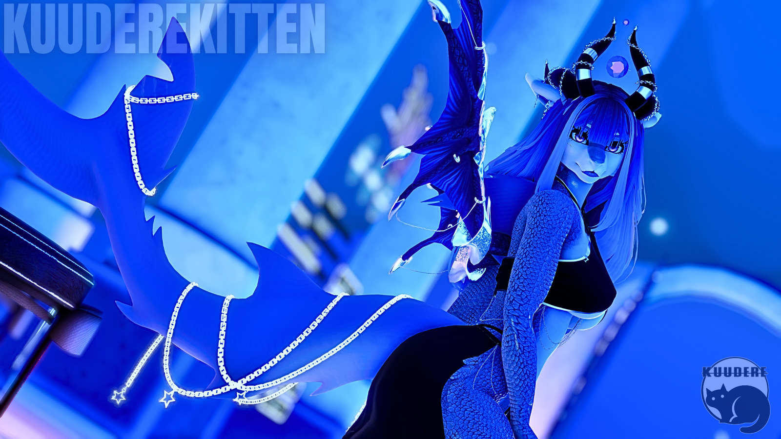 Vaelyra, Shark Dragoness Avatar [SPS][PC/QUEST][VRCHAT AVATAR]