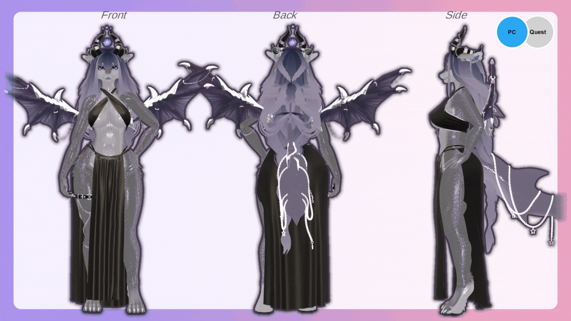 Vaelyra, Shark Dragoness Avatar [SPS][PC/QUEST][VRCHAT AVATAR]