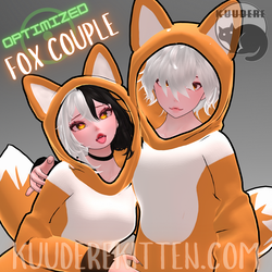 [OPTIMIZED] Fox Couple! [SFW][3.0][VRCHAT AVATARS]