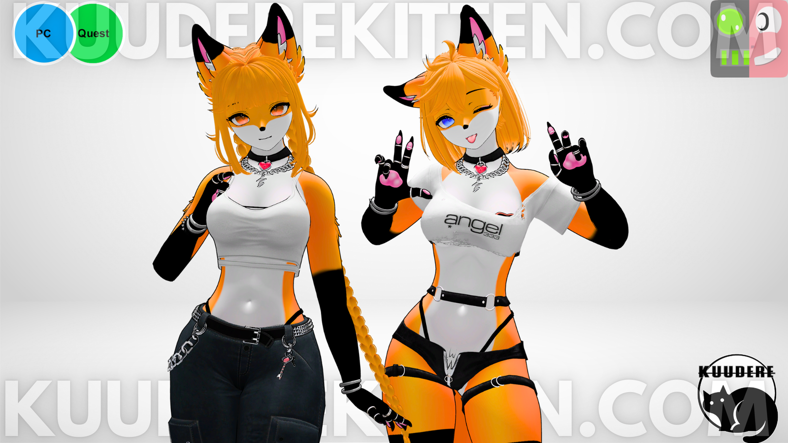 Maya Fox Girl Avatar [PC/QUEST][SPS][VRCFT][VRCHAT AVATAR]