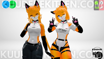 Maya Fox Girl Avatar [PC/QUEST][SPS][VRCFT][VRCHAT AVATAR]