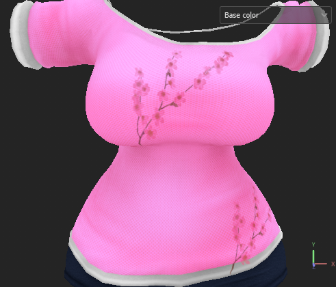 Cherry Blossom Shirt For Ghostly Fem Bear, Panda and Canine
