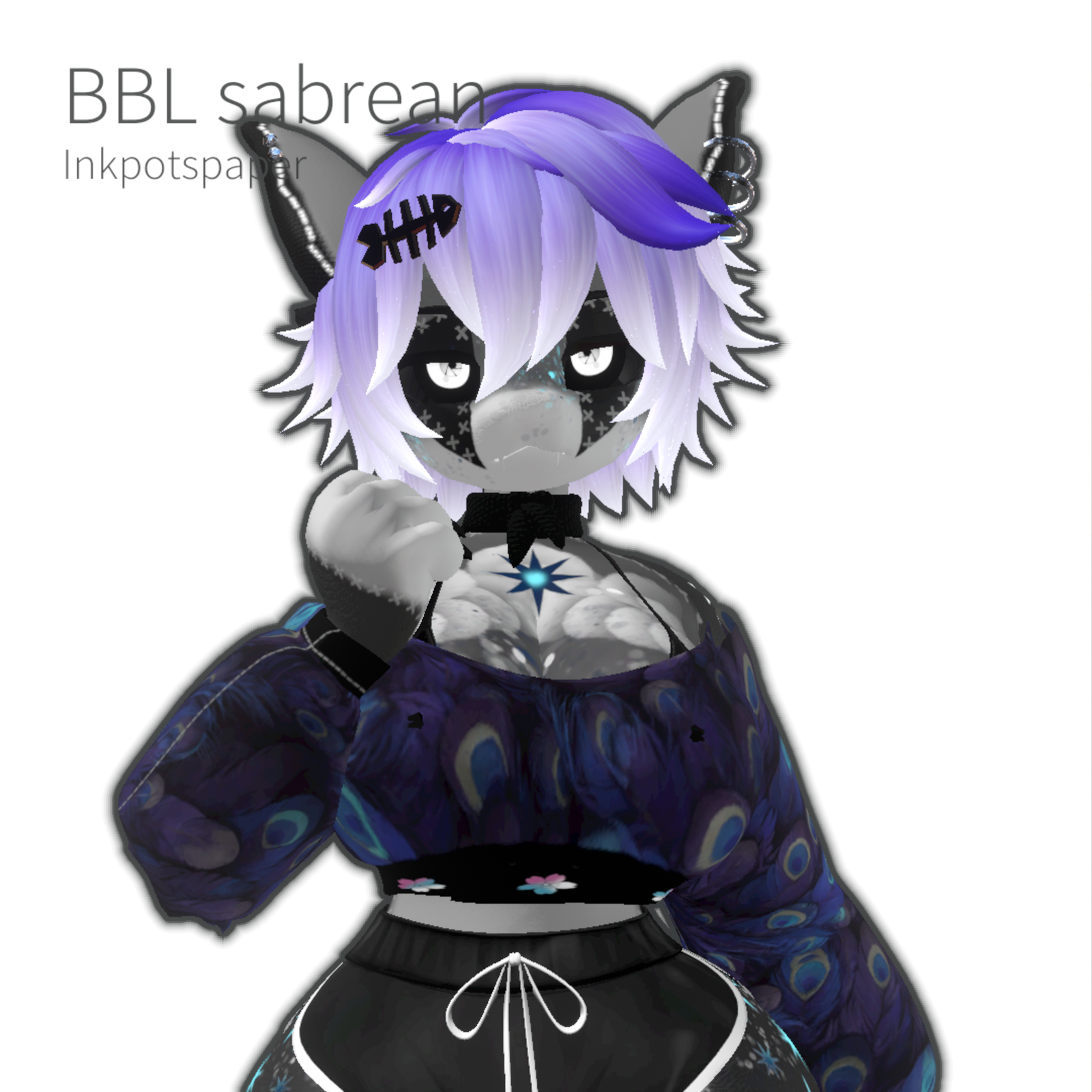 BBL Sabrean Shark Doll Texture