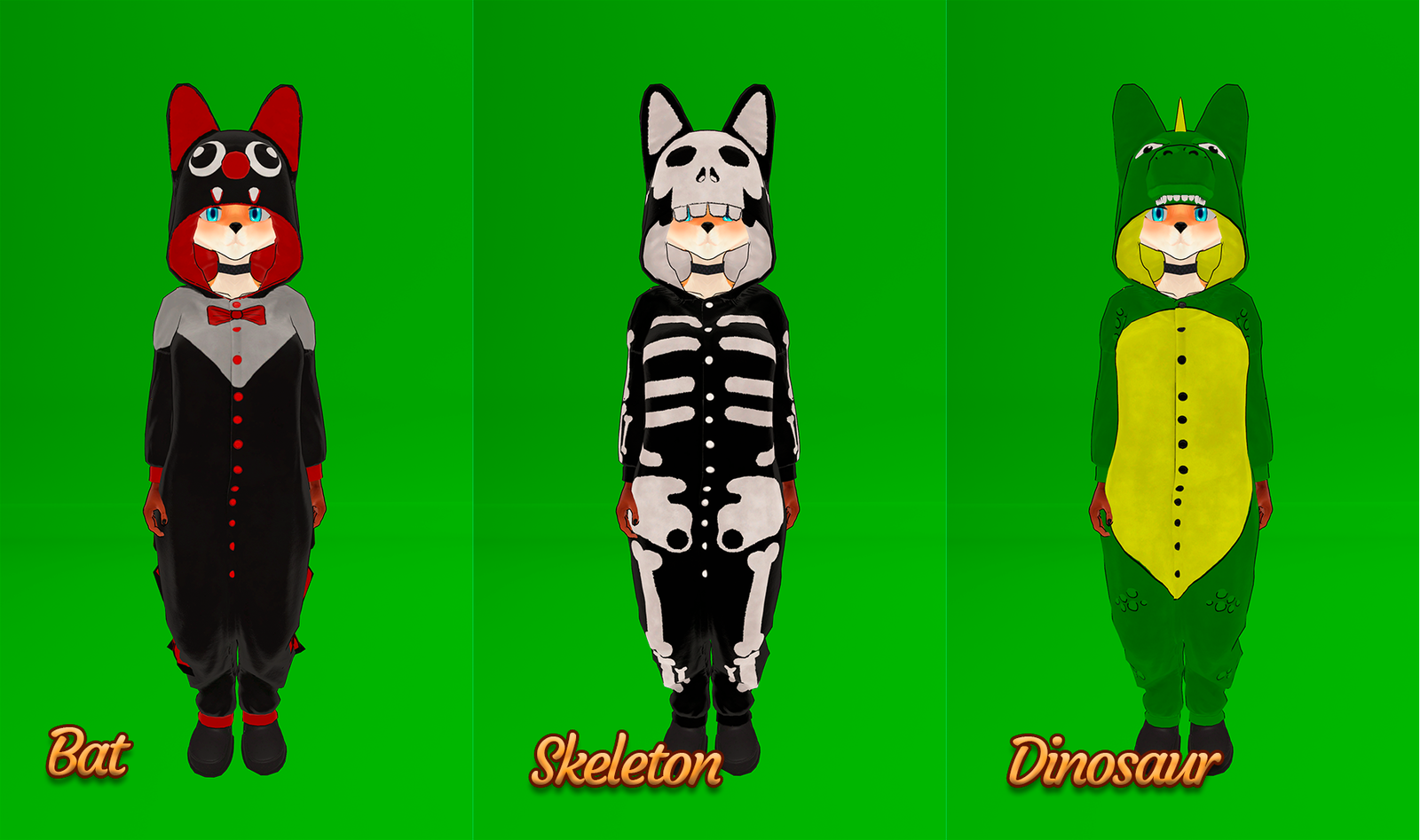 Kigurumi pajamas for FoxGirlFriend PC QUEST