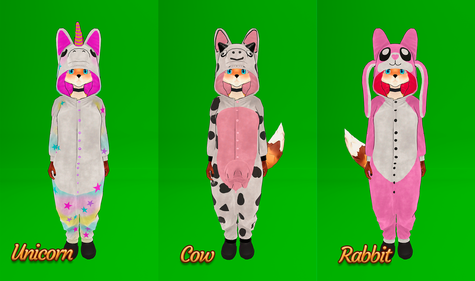 Kigurumi pajamas for FoxGirlFriend PC QUEST